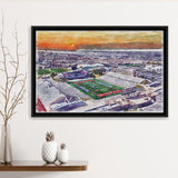 Dreamstyle Stadium, University Stadium WaterColor Framed Canvas Prints, Stadium Art Gifts, Floating Frame
