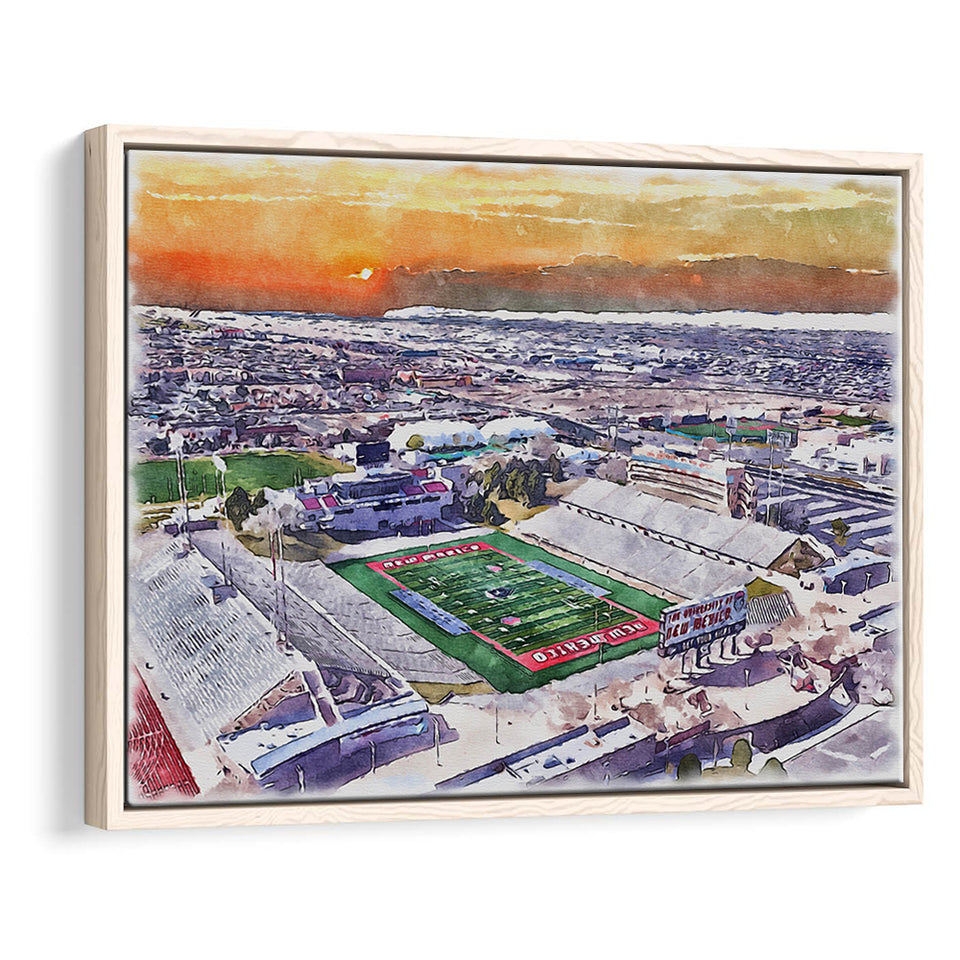Dreamstyle Stadium, University Stadium WaterColor Framed Canvas Prints, Stadium Art Gifts, Floating Frame
