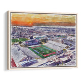 Dreamstyle Stadium, University Stadium WaterColor Framed Canvas Prints, Stadium Art Gifts, Floating Frame