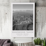Edgewood Tahoe Golf Course Resort - Stateline, Nevada, Golf Art Print, Gift for him, Canvas Print Wall Art