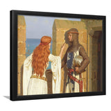 Edmund Blair Leighton Wall Art,The Shadow Fine Art Print, Framed Art Print Wall Decor, Framed Picture