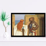 Edmund Blair Leighton Wall Art,The Shadow Fine Art Print, Framed Art Print Wall Decor, Framed Picture