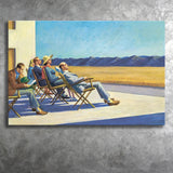 People in the sun on Canvas,Edward Hopper Artworks, Canvas Print Wall Art Decor, Landscape Art Print