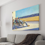 People in the sun on Canvas,Edward Hopper Artworks, Canvas Print Wall Art Decor, Landscape Art Print