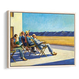 People In The Sun On Canvas,Edward Hopper Artworks, Framed Canvas Print Wall Art Decor,Floating Frame