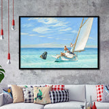 Edward Hopper,Ground Swell 1939 Art Print, Framed Art Print Wall Decor, Framed Picture