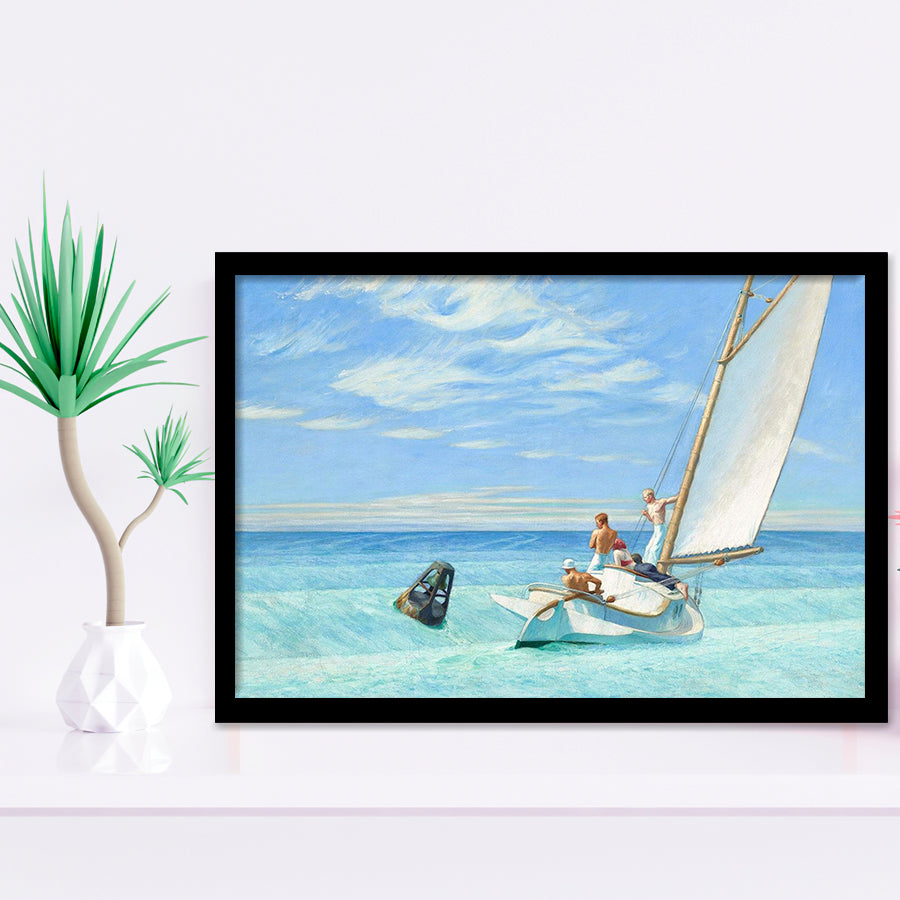 Edward Hopper,Ground Swell 1939 Art Print, Framed Art Print Wall Decor, Framed Picture
