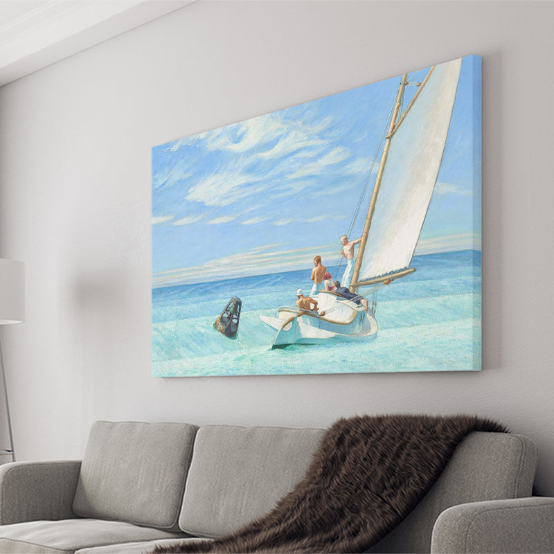 Edward Hopper,Ground Swell 1939 Art Print, Canvas Print Wall Art Decor, Landscape Art Print