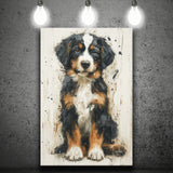 Entlebucher Mountain Painting, Dog Portrait Painting, Canvas Prints Wall Art Decor, Painting Canvas