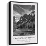 Fairmont Banff Springs Golf Course, Stanley Thompson Hole 02, Golf Art Print, Framed Canvas Print Wall Art