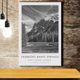 Fairmont Banff Springs Golf Course, Stanley Thompson Hole 02, Canada, Golf Art Print, Canvas Print Wall Art