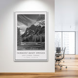 Fairmont Banff Springs Golf Course, Stanley Thompson Hole 02, Golf Art Print, Framed Canvas Print Wall Art
