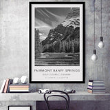 Fairmont Banff Springs Golf Course, Stanley Thompson Hole 02, Canada, Golf Art, Framed Art Print Wall Decor