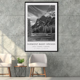 Fairmont Banff Springs Golf Course, Stanley Thompson Hole 02, Golf Art Print, Framed Canvas Print Wall Art