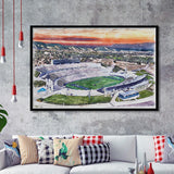 Falcon Stadium WaterColor Framed Art Prints, Air Force Watercolor, Stadium Art Gifts