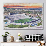 Falcon Stadium WaterColor Canvas Prints, Air Force Watercolor, Stadium Art Gifts