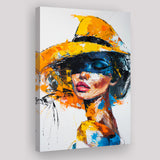 Fashion Girl Portrait Oil Painting V1, Canvas Painting, Canvas Prints Wall Art Decor