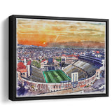 Folsom Field WaterColor Framed Canvas Prints, Boulder Colorado Watercolor, Stadium Art Gifts, Floating Frame