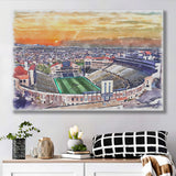 Folsom Field WaterColor Canvas Prints, Boulder Colorado Watercolor, Stadium Art Gifts