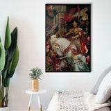 Frank Dicksee The Two Crowns Canvas Print,Museum Quality Wall Art,Framed Canvas Prints Wall Art Decor, Floating Frame