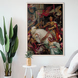 Frank Dicksee The Two Crowns Canvas Print,Museum Quality Wall Art,Framed Canvas Prints Wall Art Decor, Floating Frame