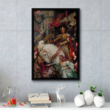 Frank Dicksee The Two Crowns Canvas Print,Museum Quality Wall Art,Framed Canvas Prints Wall Art Decor, Floating Frame