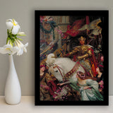 Frank Dicksee The Two Crowns Print,Museum Quality Wall Art,Framed Art Prints Wall Decor, Picture Framed
