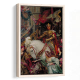 Frank Dicksee The Two Crowns Canvas Print,Museum Quality Wall Art,Framed Canvas Prints Wall Art Decor, Floating Frame
