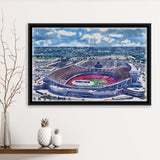 GEHA Field at Arrowhead Stadium WaterColor Framed Canvas Prints, Stadium Art Gifts, Floating Frame