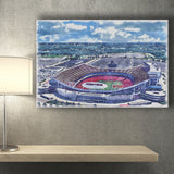 GEHA Field at Arrowhead Stadium WaterColor Canvas Prints, Kansas City Missouri Watercolor, Stadium Art Gifts