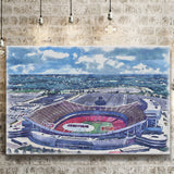 GEHA Field at Arrowhead Stadium WaterColor Canvas Prints, Kansas City Missouri Watercolor, Stadium Art Gifts