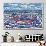 GEHA Field at Arrowhead Stadium WaterColor Canvas Prints, Kansas City Missouri Watercolor, Stadium Art Gifts