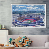 GEHA Field at Arrowhead Stadium WaterColor Framed Canvas Prints, Stadium Art Gifts, Floating Frame