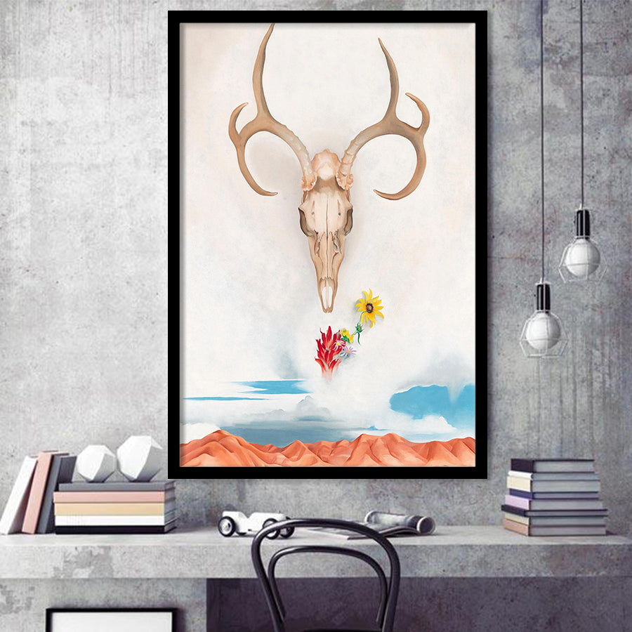 Georgia O Keeffe Summer Days (1936) Art Exhibition Painting,Framed Art Prints Wall Decor, Picture Framed