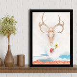 Georgia O Keeffe Summer Days (1936) Canvas Art Exhibition Painting,Framed Canvas Prints Wall Art Decor, Floating Frame