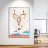 Georgia O Keeffe Summer Days (1936) Canvas Art Exhibition Painting,Framed Canvas Prints Wall Art Decor, Floating Frame