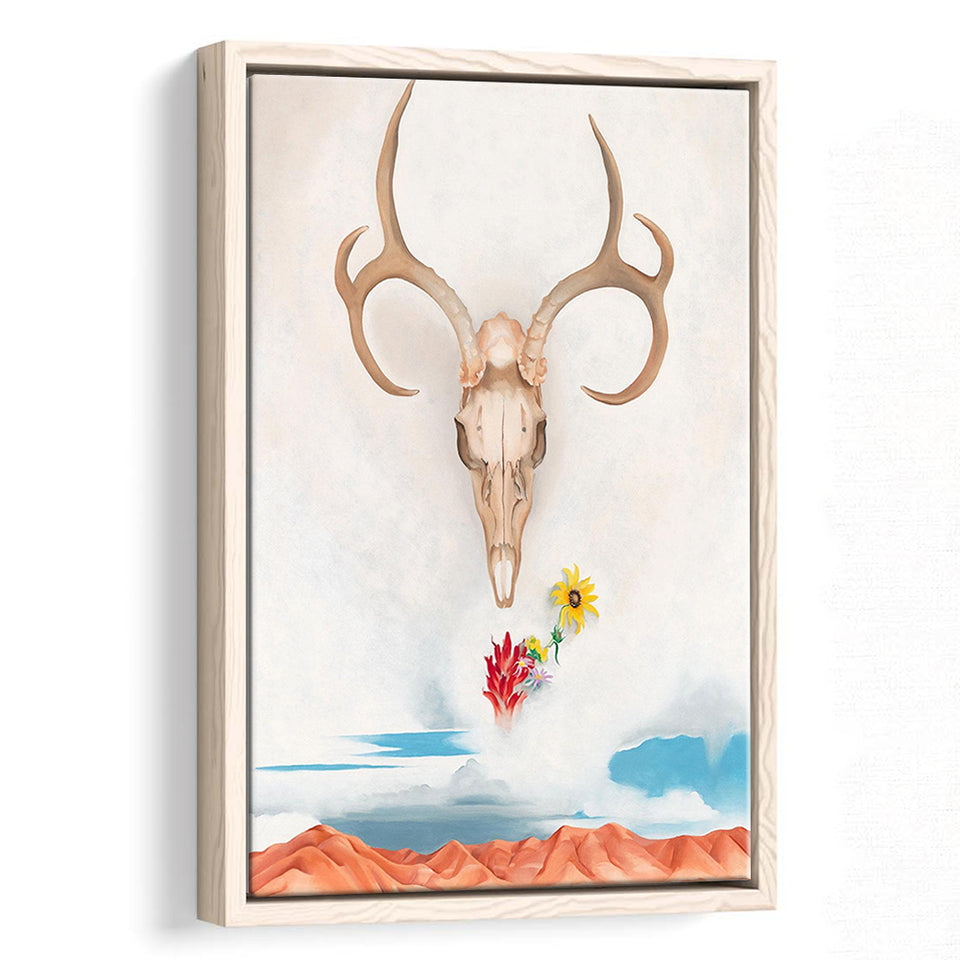 Georgia O Keeffe Summer Days (1936) Canvas Art Exhibition Painting,Framed Canvas Prints Wall Art Decor, Floating Frame