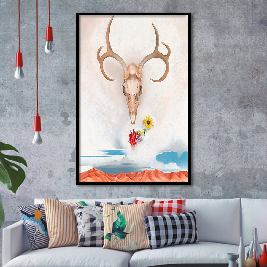 Georgia O Keeffe Summer Days (1936) Art Exhibition Painting,Framed Art Prints Wall Decor, Picture Framed