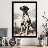 German Shorthaired Pointer Dog Portrait Painting, Framed Art Prints Wall Art Decor, Framed Picture Print