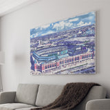 Globe Life Field Stadium WaterColor Canvas Prints, Arlington Texas Baseball Watercolor, Stadium Art Gifts