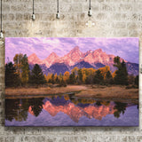 Grand Teton Morning Reflection, Canvas Print Wall Art Decor, Landscape Art Print