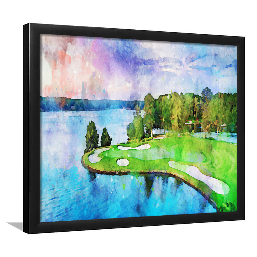Great Waters At Reynolds Lake Oconee Golf Courses, Golf Art, Gift for him, Framed Art Prints Wall Decor