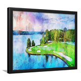 Great Waters At Reynolds Lake Oconee Golf Courses, Golf Art, Gift for him, Framed Art Prints Wall Decor
