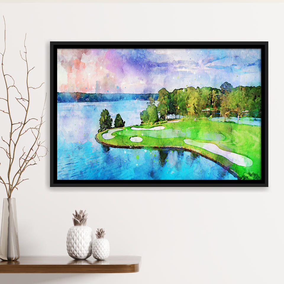 Great Waters At Reynolds Lake Oconee Golf Courses, Golf Art Print, Gift for him, Framed Canvas Prints Wall Art
