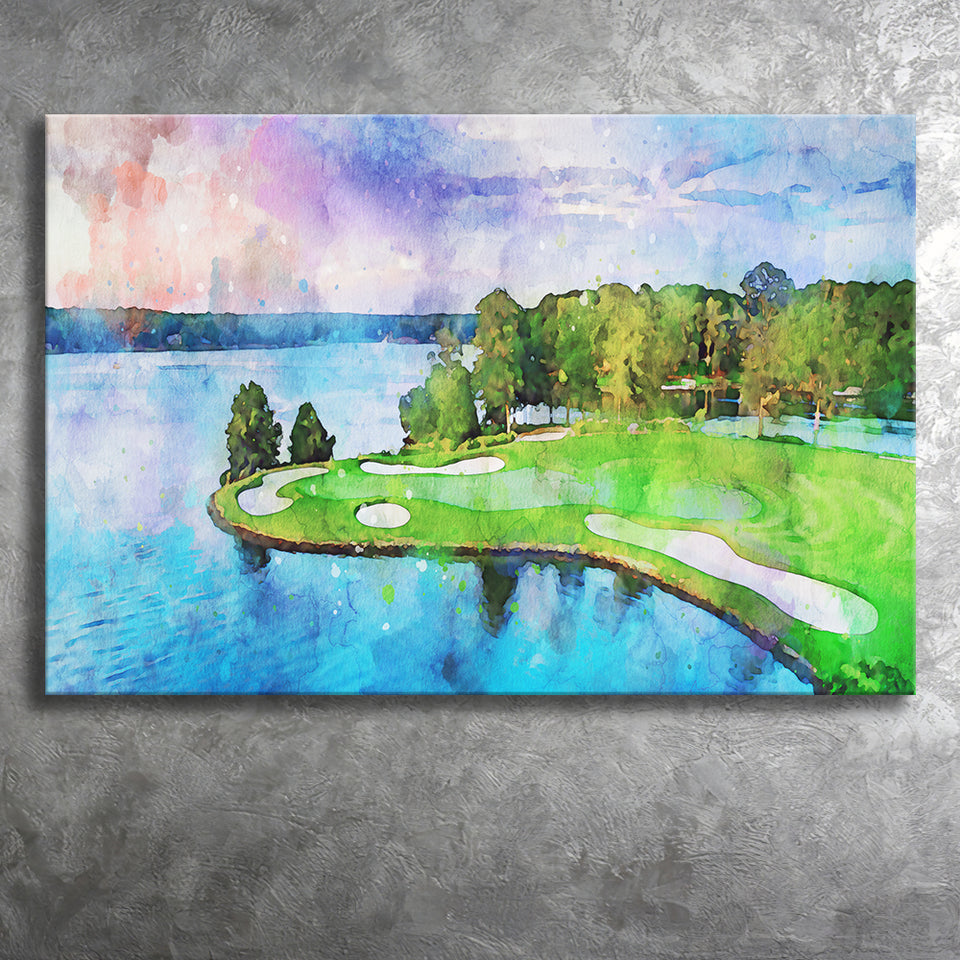 Great Waters At Reynolds Lake Oconee Golf Courses, Golf Art Print, Gift for him, Canvas Prints Wall Art