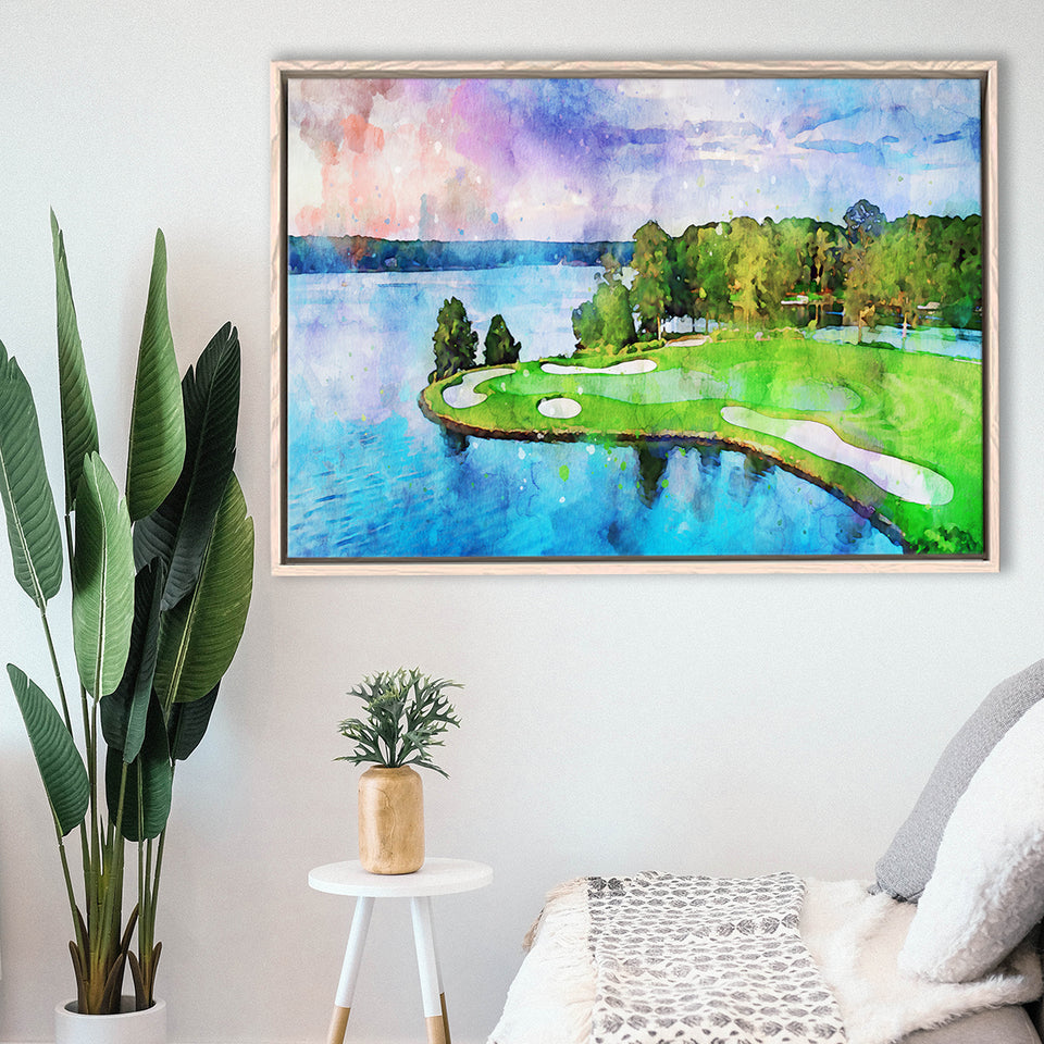 Great Waters At Reynolds Lake Oconee Golf Courses, Golf Art Print, Gift for him, Framed Canvas Prints Wall Art