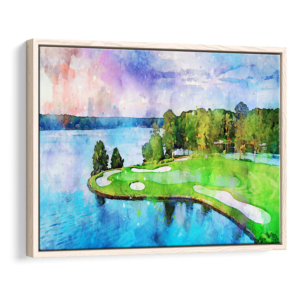 Great Waters At Reynolds Lake Oconee Golf Courses, Golf Art Print, Gift for him, Framed Canvas Prints Wall Art
