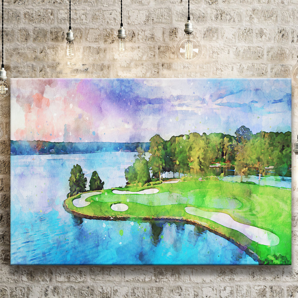 Great Waters At Reynolds Lake Oconee Golf Courses, Golf Art Print, Gift for him, Canvas Prints Wall Art