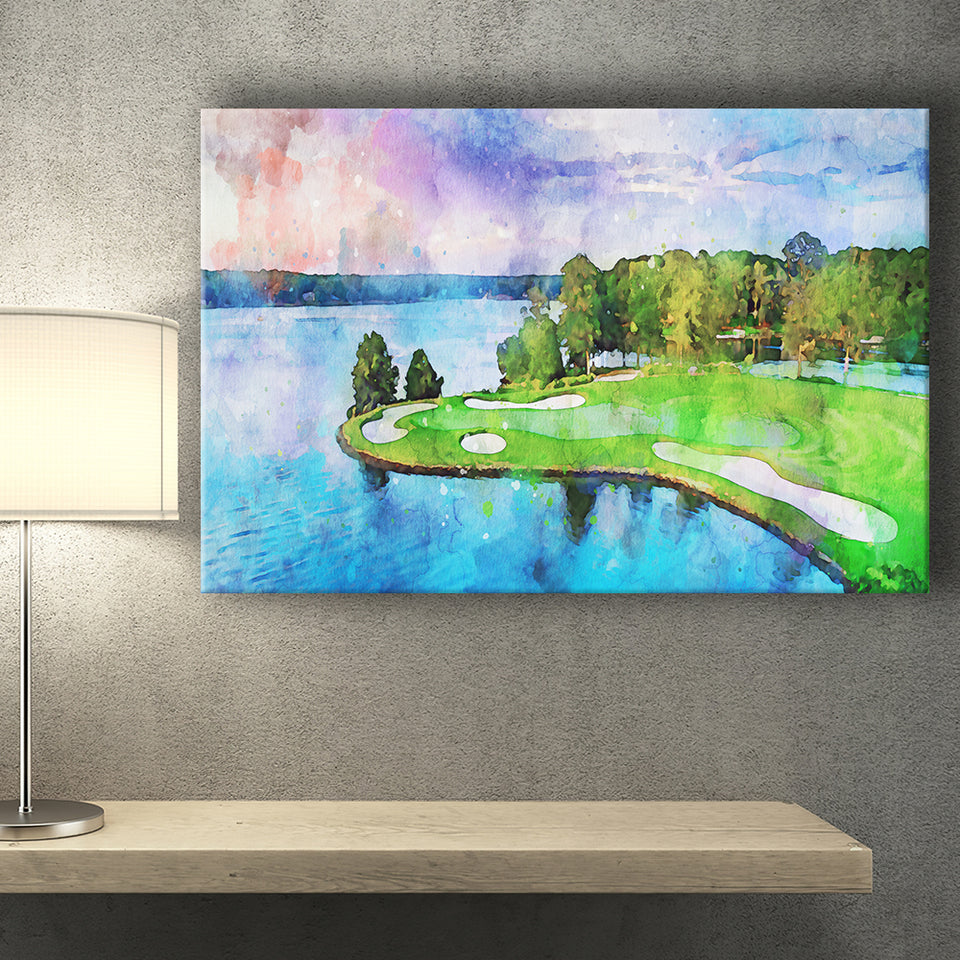 Great Waters At Reynolds Lake Oconee Golf Courses, Golf Art Print, Gift for him, Canvas Prints Wall Art