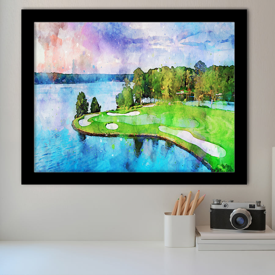 Great Waters At Reynolds Lake Oconee Golf Courses, Golf Art, Gift for him, Framed Art Prints Wall Decor